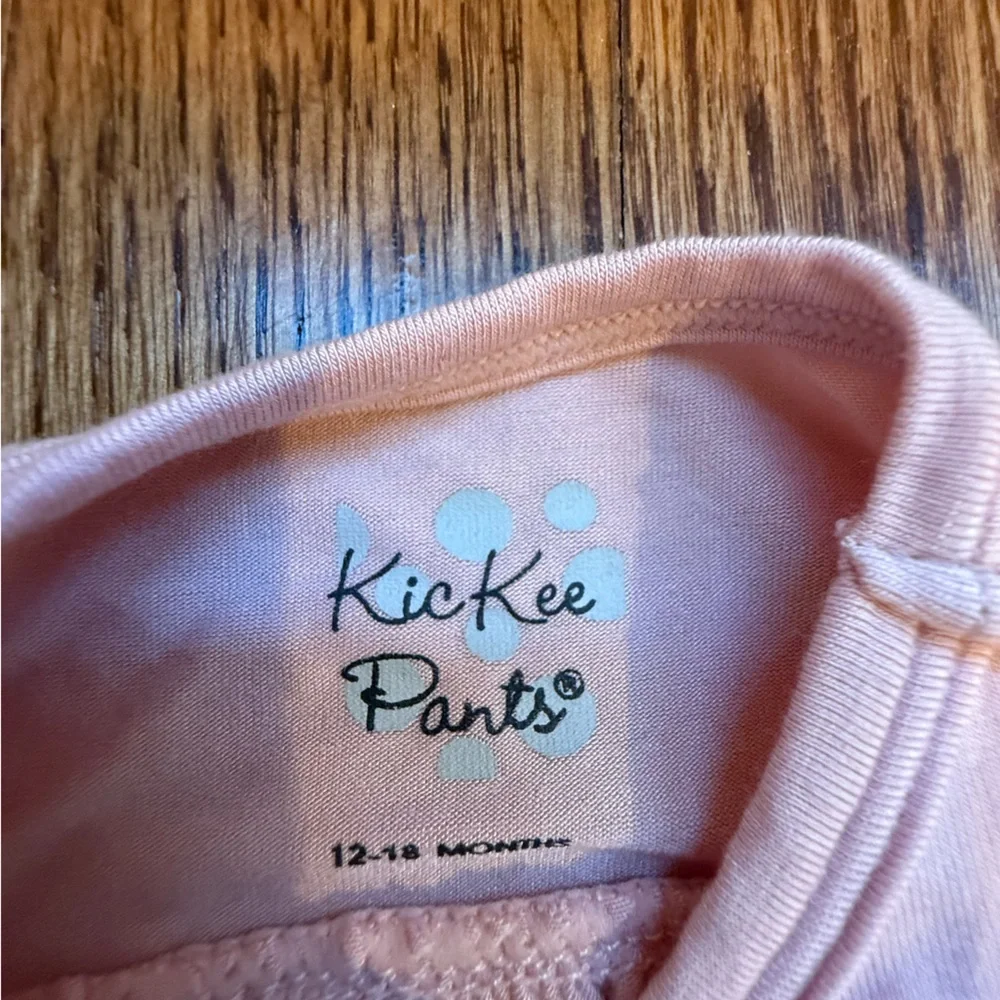Kickee Pants Long Sleeve Flower Dress in Baby Rose 12-18 Months - Picture 4 of 5